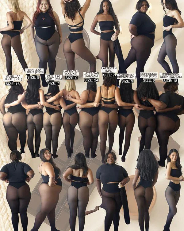 SheerWarm tights butt-lifting and shaping feature demonstration