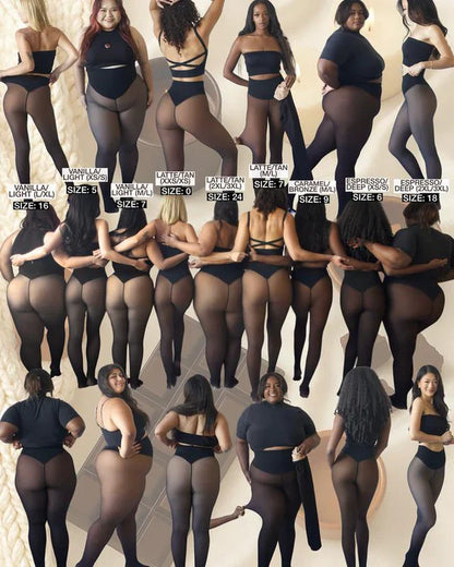 SheerWarm tights butt-lifting and shaping feature demonstration